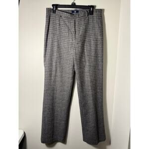 GAP Women's Wide Leg Wool Plaid Pants Academia Business 10R